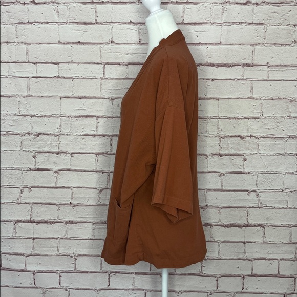 Women's Rust Wrap Top - Picture 5 of 10